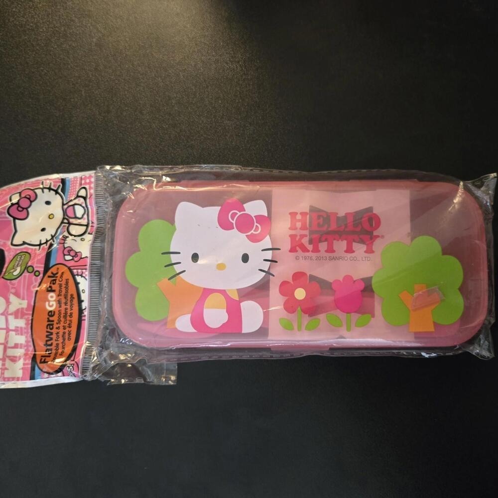 2013 Hello Kitty Flatware 2 Pack In Case Sanrio x Zak NEW Back to School